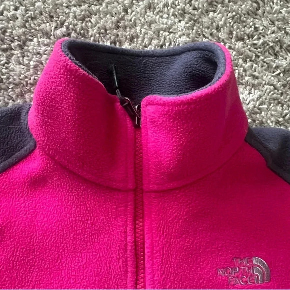 {The Northface} Pink and Gray zip up fleece jacket - Picture 7 of 9